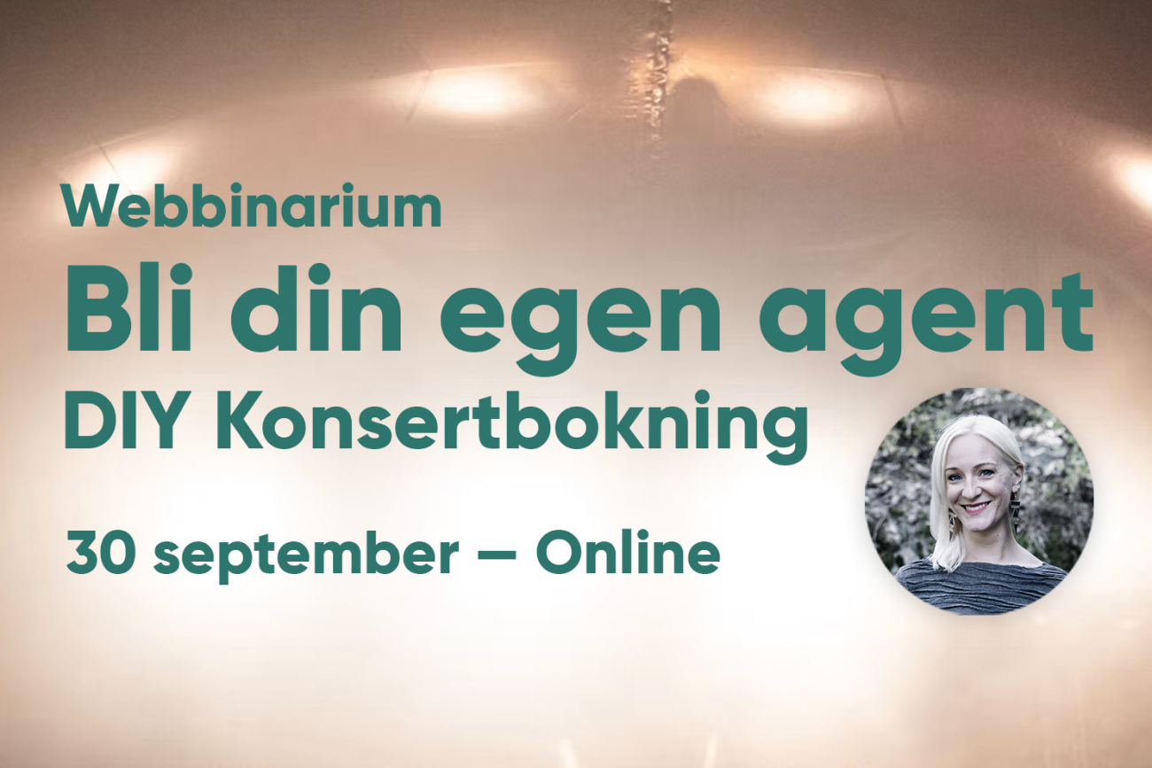 affisch DIY konsertbokning