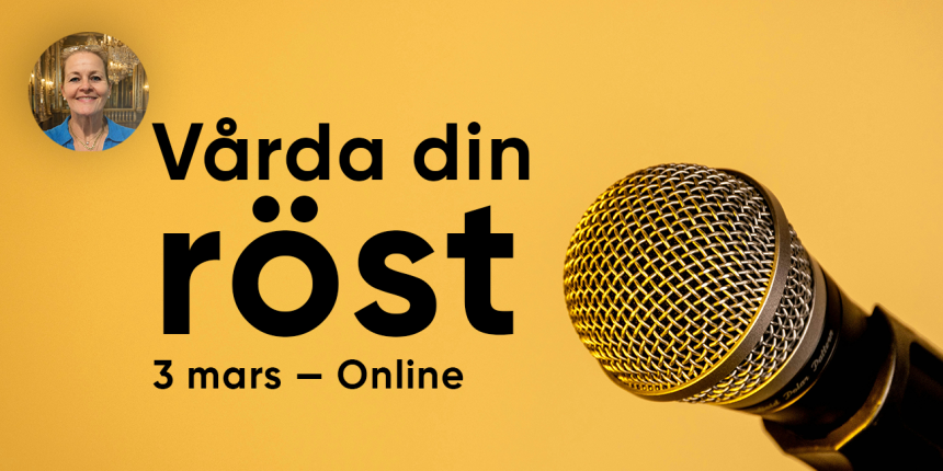 Vårda din röst affisch